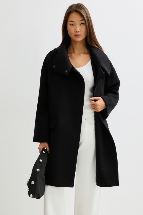 пальто с поясом 826823003 фотография