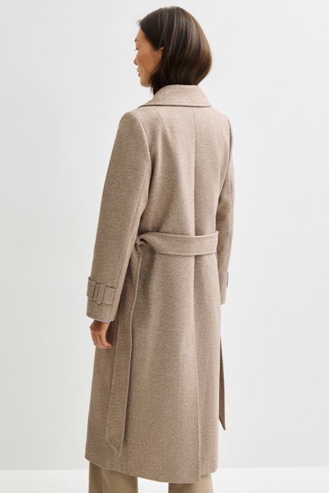 пальто с поясом по цене 14390 руб вид справа