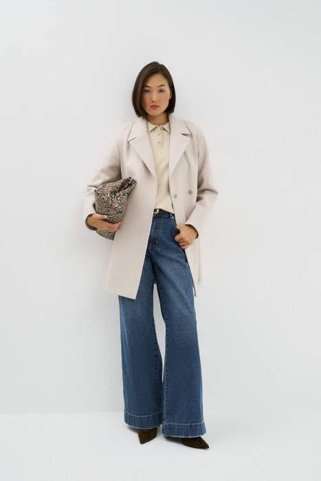 пальто с поясом 774816003 фотография