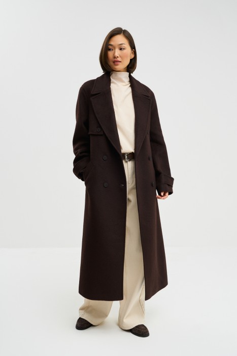 пальто с поясом 778971003 фотография