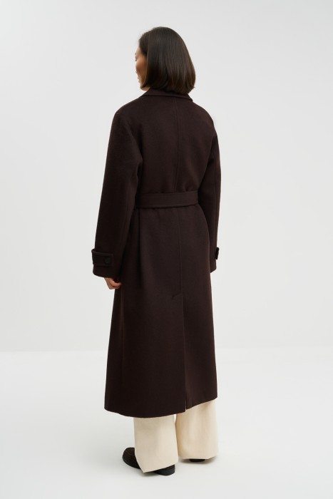 пальто с поясом по цене 8570 руб вид справа