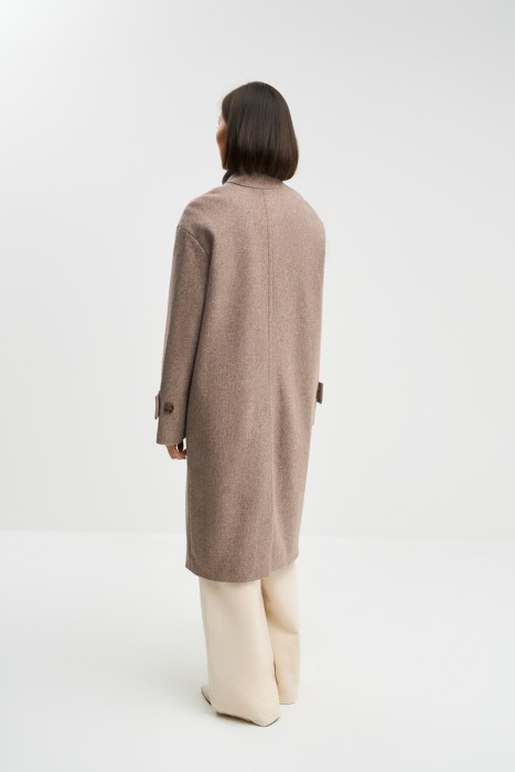 пальто с воротником-стойкой по цене 10550 руб вид справа