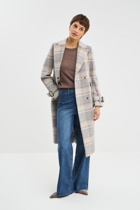 пальто в клетку 774848003 фотография