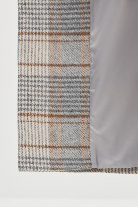 пальто в клетку из россии вид сбоку