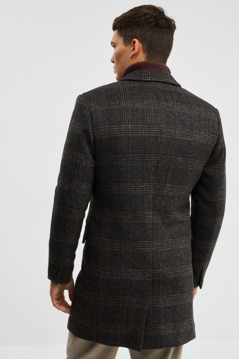 пальто в клетку по цене 11510 руб вид справа