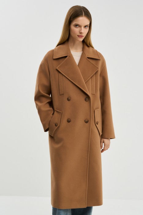 пальто от бренда снежная королева вид слева