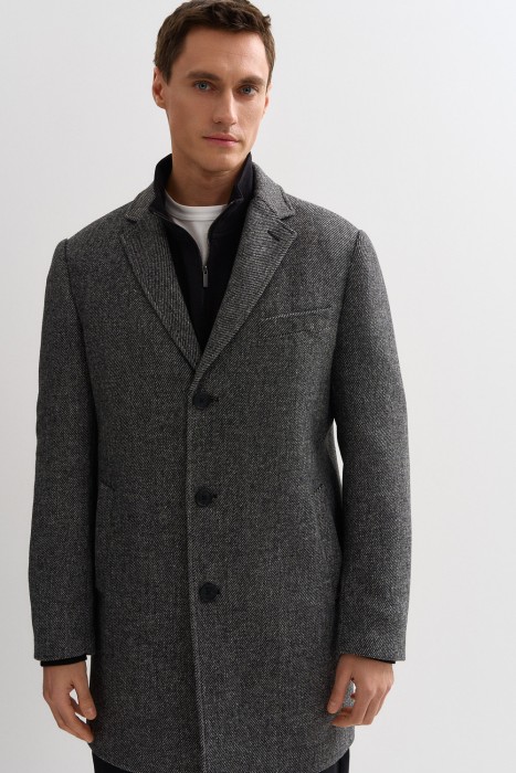 пальто от бренда снежная королева вид слева