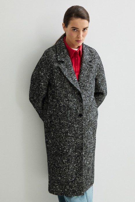 пальто от бренда снежная королева вид слева