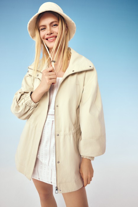 панама из хлопка от бренда снежная королева вид слева