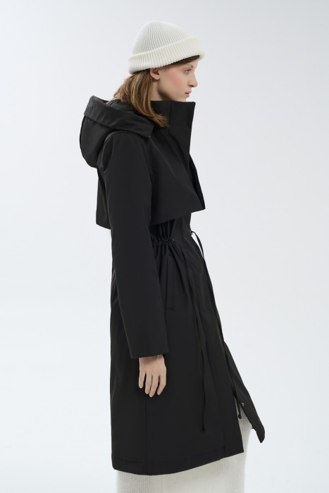 парка с отделкой мехом енота по цене 16060 руб вид справа