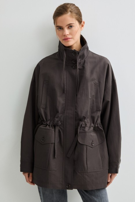 парка от бренда снежная королева вид слева