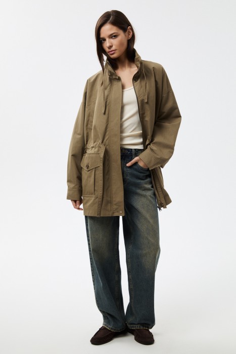 парка от бренда снежная королева вид слева