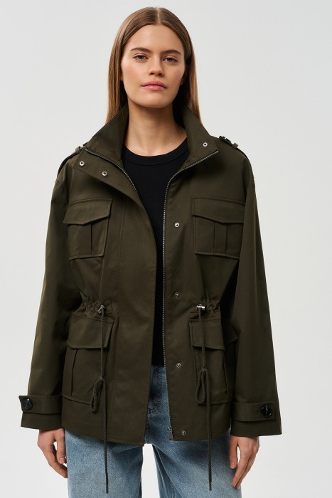 парка от бренда снежная королева вид слева