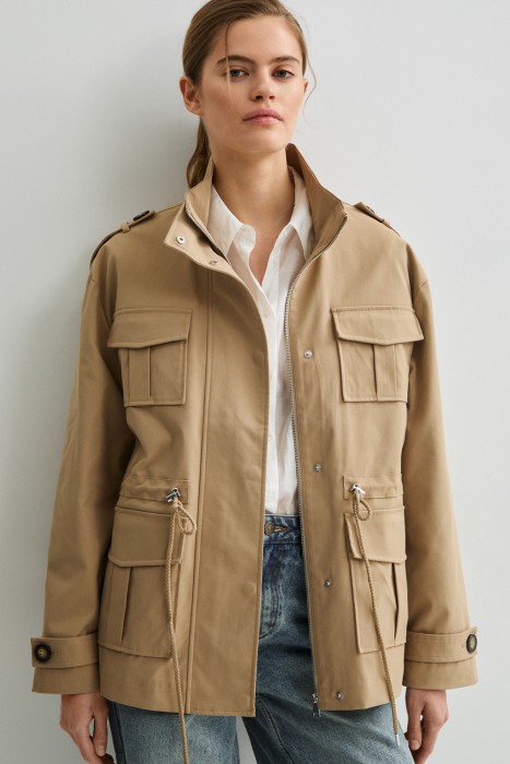 парка от бренда снежная королева вид слева