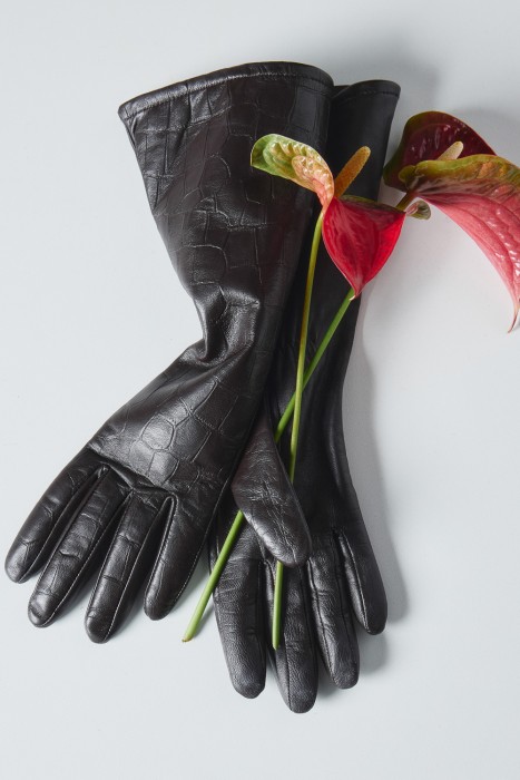 перчатки из натуральной кожи 820459003 фотография