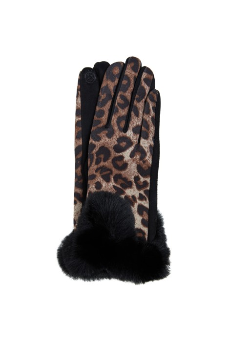 перчатки с меховой отделкой 791647003 фотография