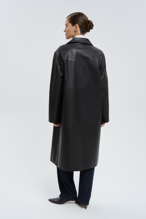 плащ из натуральной кожи по цене 19190 руб вид справа