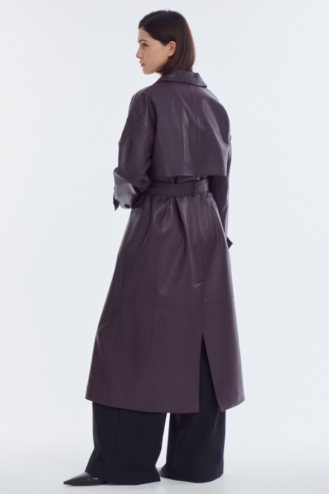 плащ из натуральной кожи по цене 22390 руб вид справа