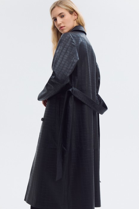 плащ из натуральной кожи по цене 20710 руб вид справа