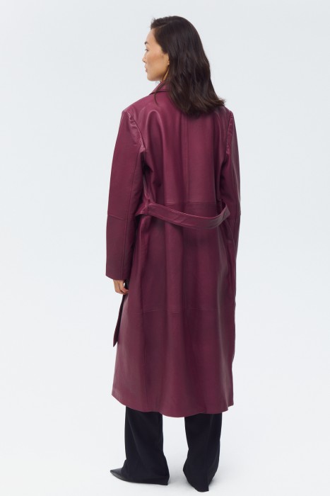 плащ из натуральной кожи по цене 20710 руб вид справа