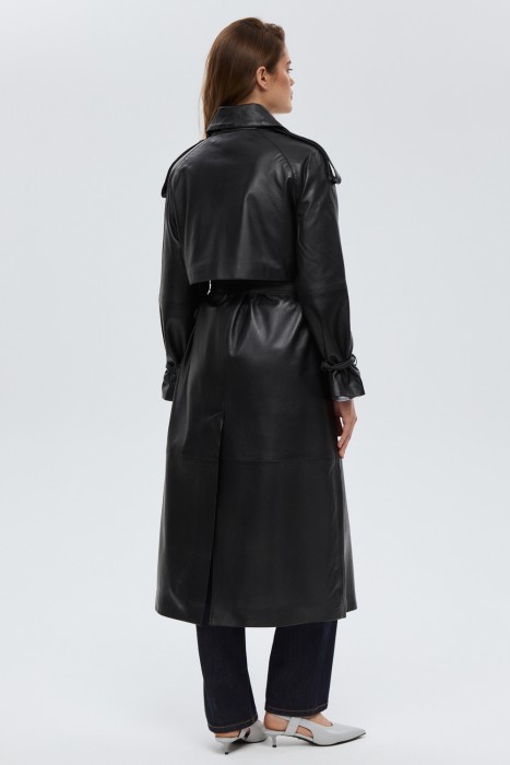 плащ из натуральной кожи по цене 22390 руб вид справа