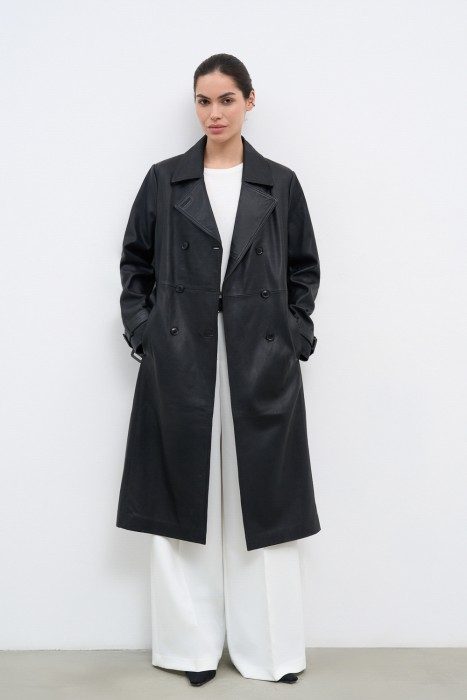 плащ из натуральной кожи 773351003 фотография