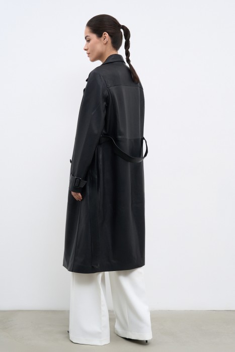 плащ из натуральной кожи по цене 20930 руб вид справа