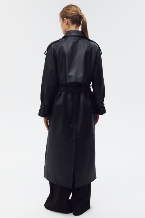 плащ из натуральной кожи по цене 25830 руб вид справа