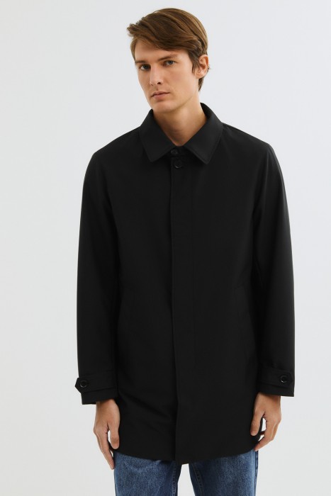 плащ с капюшоном от бренда снежная королева вид слева