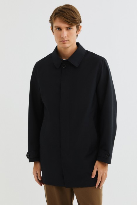 плащ с капюшоном от бренда снежная королева вид слева