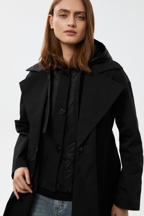 плащ с капюшоном из россии вид сбоку