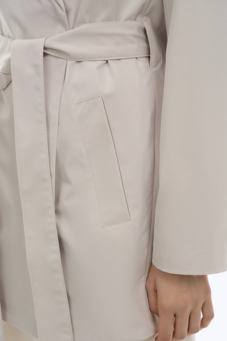 плащ с поясом из россии вид сбоку