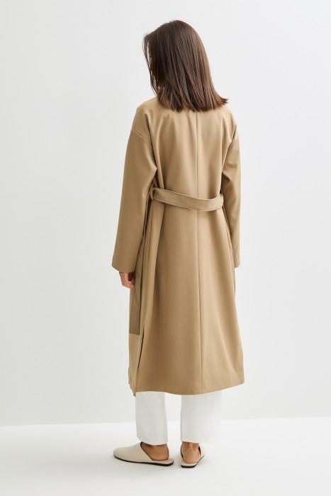 плащ с поясом по цене 7280 руб вид справа