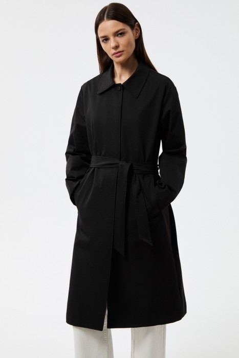 плащ с поясом из россии вид сбоку