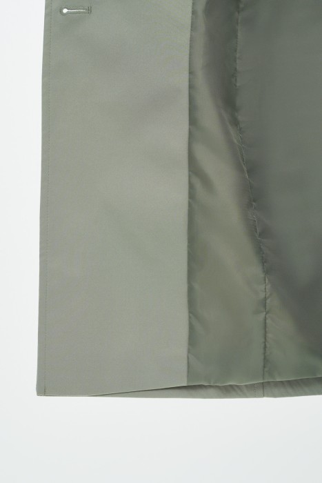 плащ с текстильным ремнем из россии вид сбоку