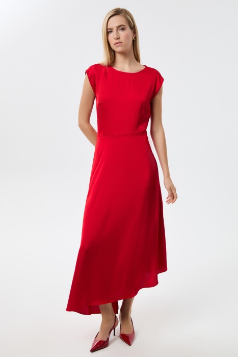 платье асимметричного кроя из россии вид сбоку