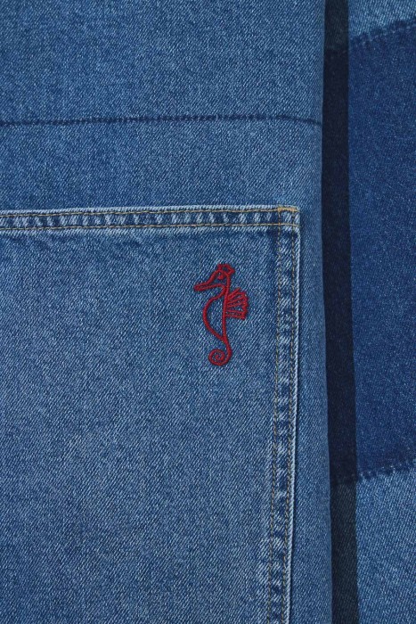 платье из денима от бренда снежная королева вид слева