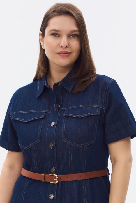 платье из денима по цене 4860 руб вид справа