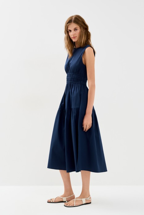 платье из хлопка из россии вид сбоку