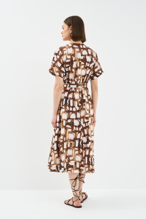 платье из хлопка по цене 2440 руб вид справа