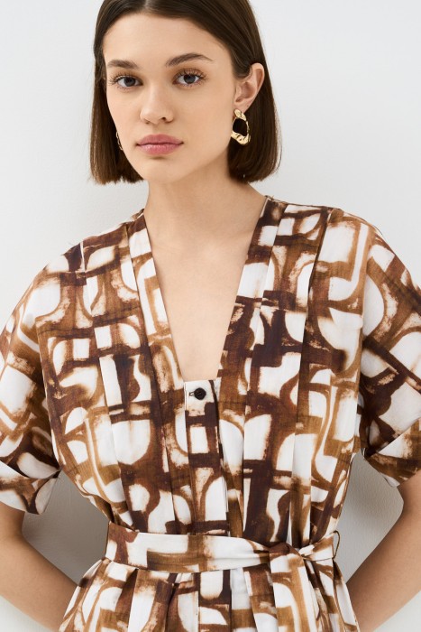 платье из хлопка из россии вид сбоку