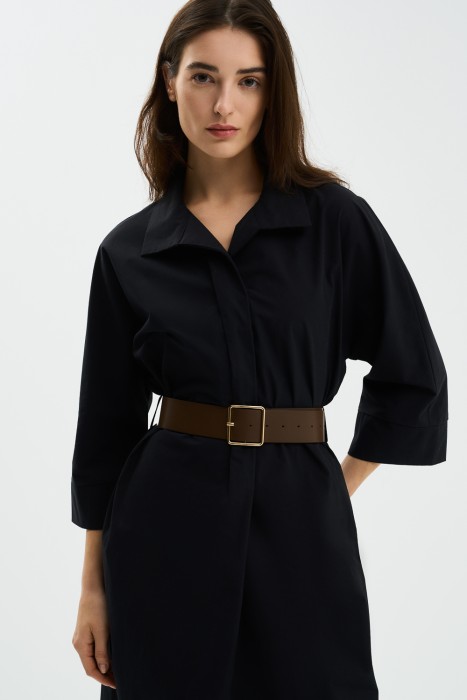 платье из хлопка от бренда снежная королева вид слева