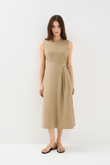 платье из хлопка от бренда снежная королева вид слева