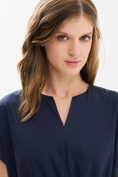 платье из хлопка от бренда снежная королева вид слева