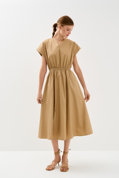 платье из хлопка от бренда снежная королева вид слева