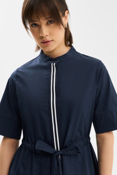 платье из хлопка от бренда снежная королева вид слева