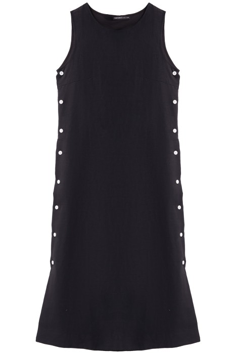 платье изо льна из россии вид сбоку