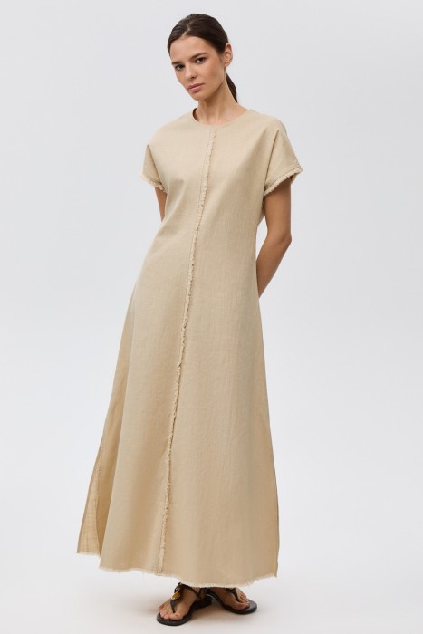 платье макси от бренда снежная королева вид слева