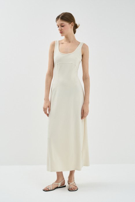 платье-миди от бренда снежная королева вид слева