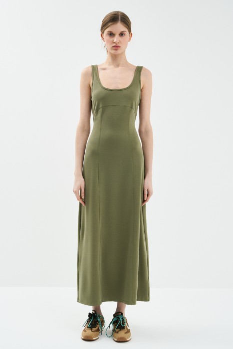 платье-миди от бренда снежная королева вид слева